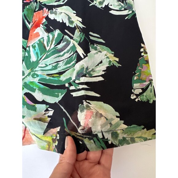 Adelyn Rae Womens Floral Print V Neck Short Sleeve Jumpsuit S - Picture 9 of 13